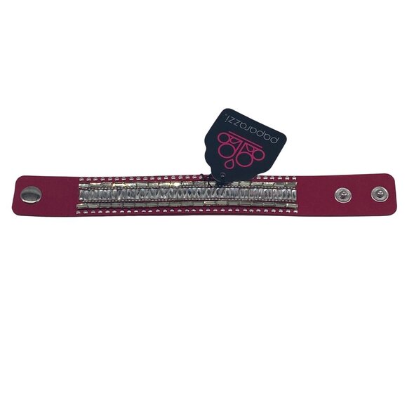 Paparazzi Jewelry Rock Star Rocker Pink Womens Snap Bracelet Lead & Nickel Free - Picture 4 of 8